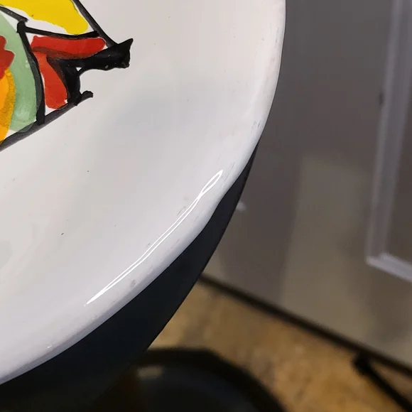 La Musa MCM Ceramic Hand Painted Fish Platter - Picture 2 of 16